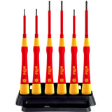 Wiha fijnschroevendraaierset picofinish electric (rood geel) - afbeelding 1
