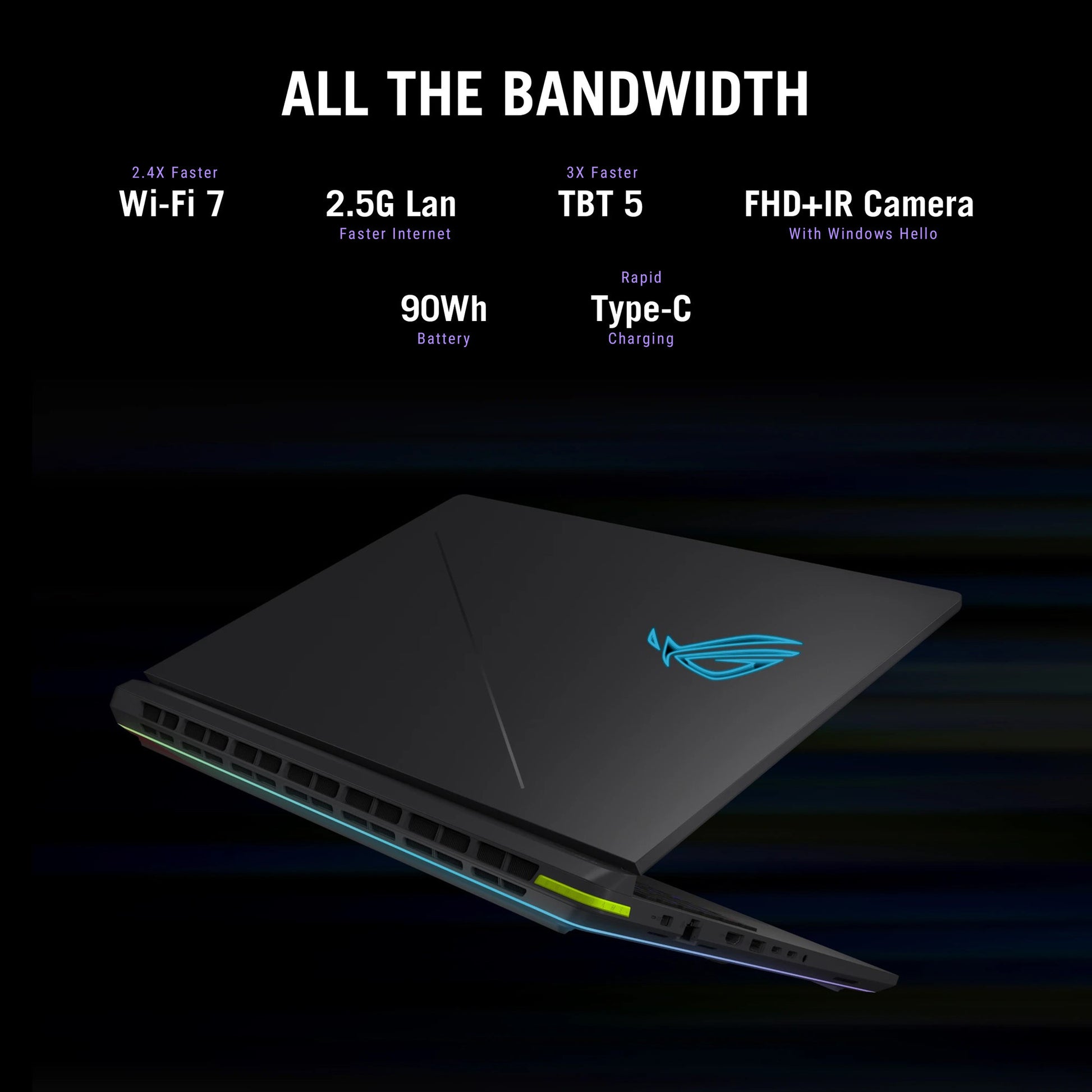 Asus rog strix g16 g615lp-s5087w 16 gaming laptop (zwart grijs | core ultra 9 275hx | rtx 5070 | 32 gb | 1 tb ssd)