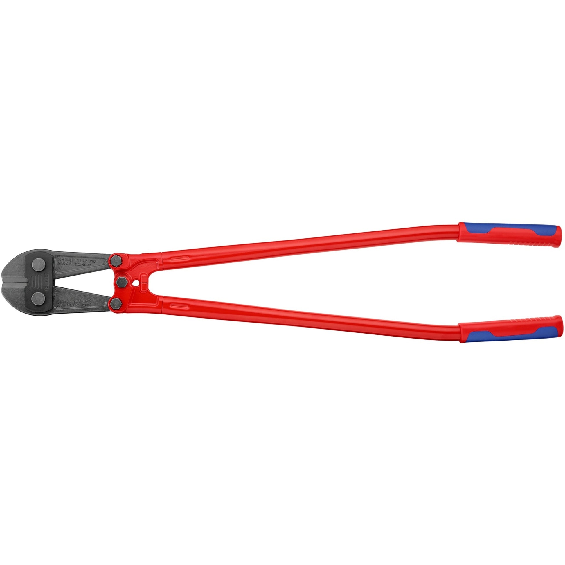 Knipex boutensnijder 71 72 910 kniptang (rood blauw, middensnijder, geschroefd scharnier)