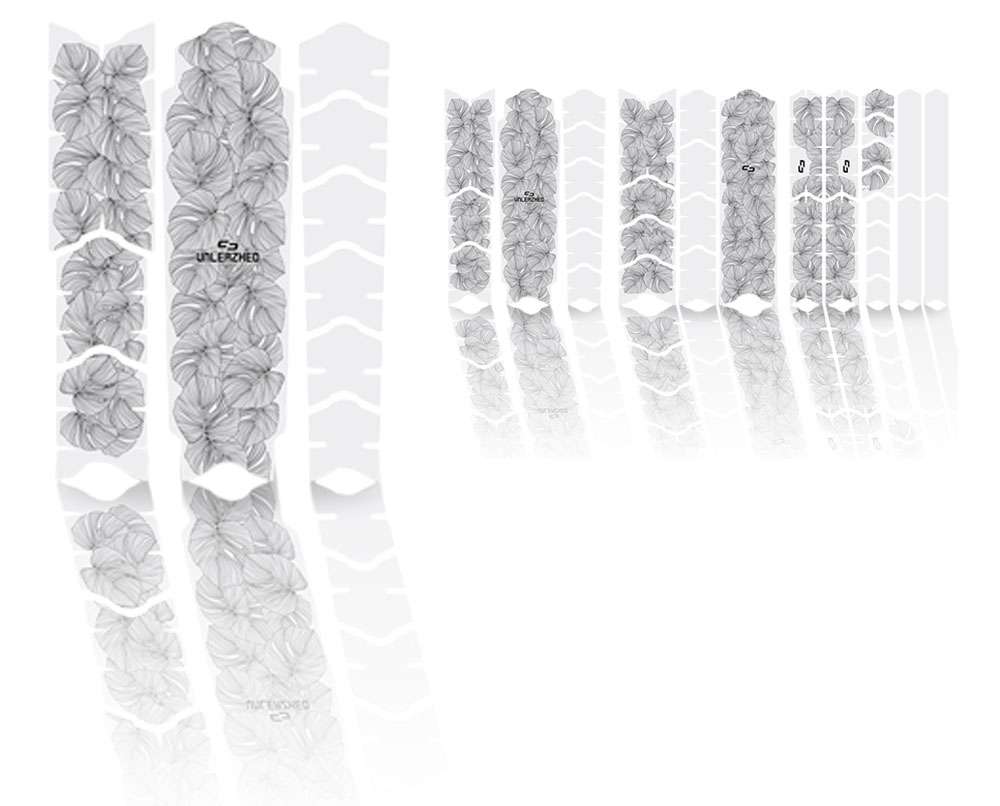 Unleazhed unscratch - frame protection film monstera white matt
