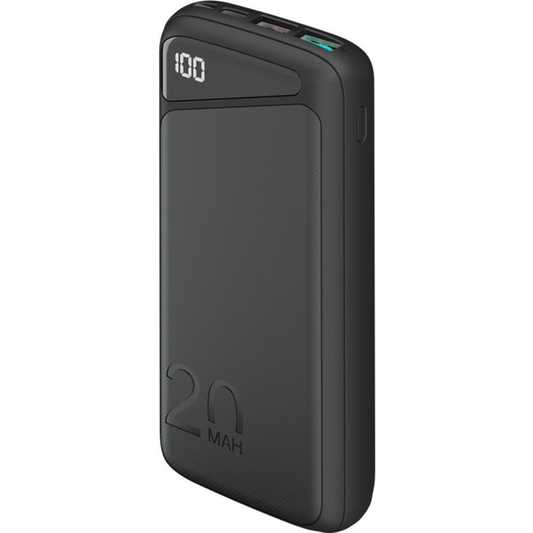 Goobay quick charge powerbank 20.000 mah - 74 wh (zwart, usb-c pd, qc 3.0)