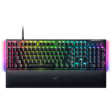 Razer blackwidow v4 rgb mechanisch gaming toetsenbord (zwart, us lay-out (qwerty), yellow, 100%) - afbeelding 1