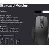 Keychron m6-a1 wireless mouse (zwart, 100 - 26.000 dpi, usb-c bluetooth 5.1 2.4 ghz) - afbeelding 6