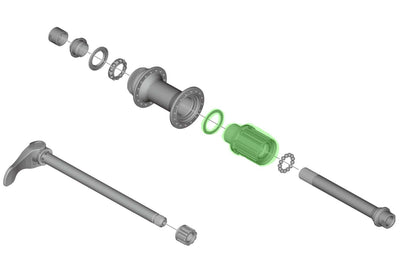 Shimano freehub body for fh-m6010 m618 incl. washer