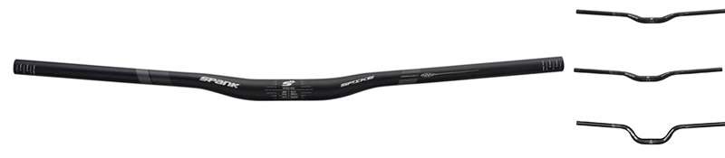 Spank spike 800 race riser handlebar vibro core 31.8mm