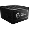 Msi mag a650gl pcie5 modulaire 650 watt voeding (zwart, 4x pcie)