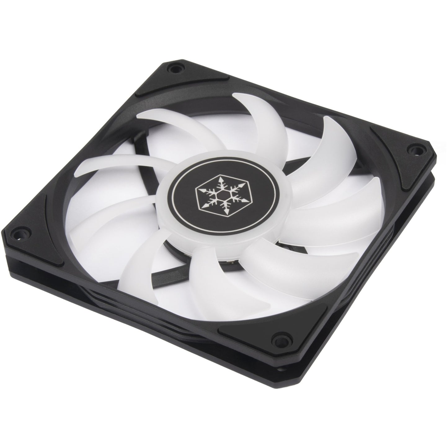 Silverstone air slimmer 120 argb case fan (zwart, 120 x 120 x 15 mm, pwm)