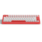Iqunix og80 joy vendor wireless mechanical keyboard (rood, us lay-out (qwerty), cherry mx silent red, 80% (tkl), rgb leds, hot-swappable, pbt, 2.4ghz | bluetooth 5.1 | usb-c)