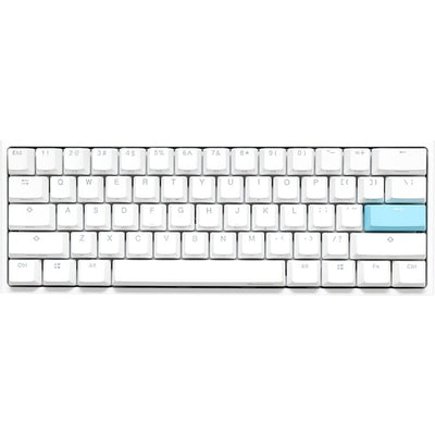 Ducky one 2 pro mini white classic rgb mechanisch gaming toetsenbord (wit, us lay-out (qwerty), cherry mx brown, 60%, rgb led, double-shot pbt, quack mechanics)