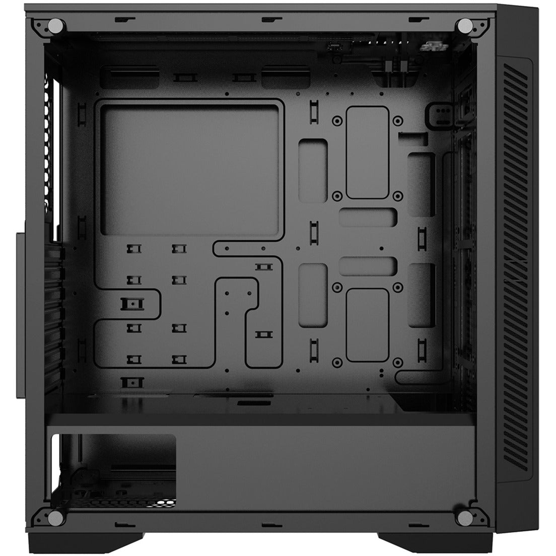 Deepcool matrexx 55 v3 add-rgb 3f midi tower behuizing (zwart | 3x usb-a | rgb | window)