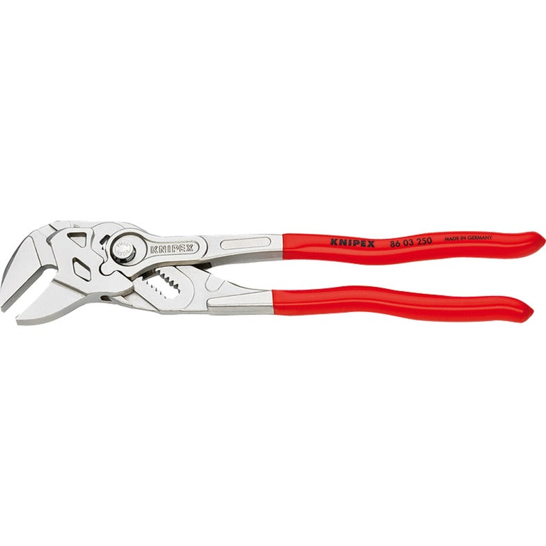 Knipex 86 03 250 sleuteltang - 250 mm - verchroomd - sleutelwijdte tot 52 mm 2 inch - kunststof bekleed