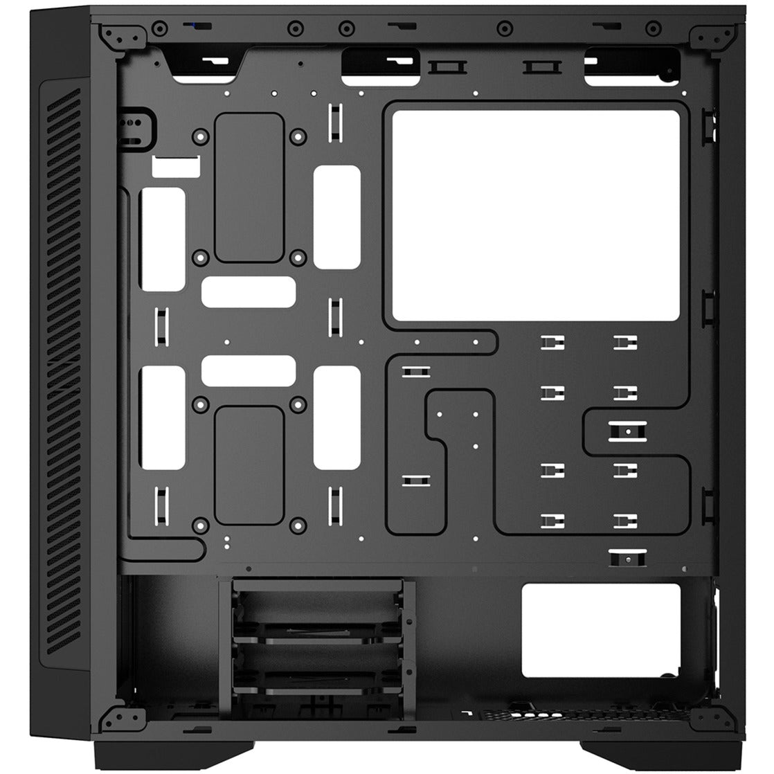 Deepcool matrexx 55 v3 add-rgb 3f midi tower behuizing (zwart | 3x usb-a | rgb | window)