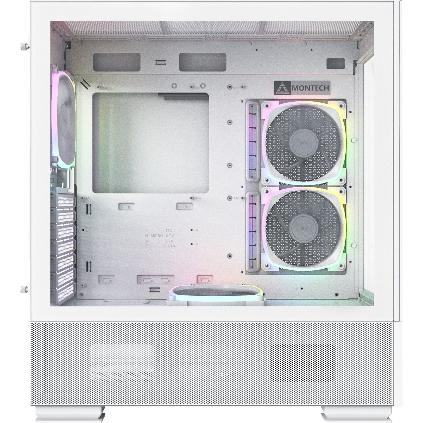 Montech sky two midi tower behuizing (wit | 2x usb-a | 1x usb-c | window)