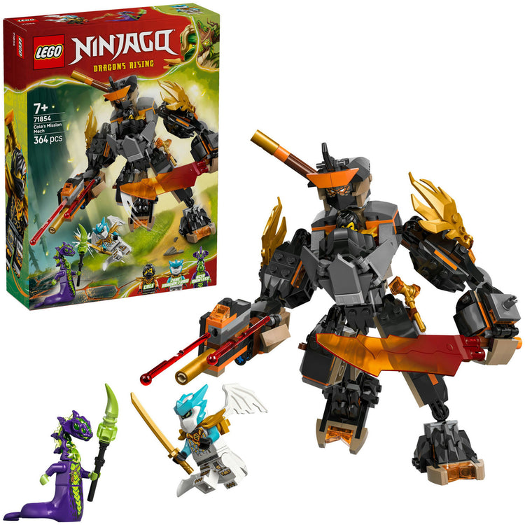 Lego ninjago 71854 cole missiemecha en draak zane
