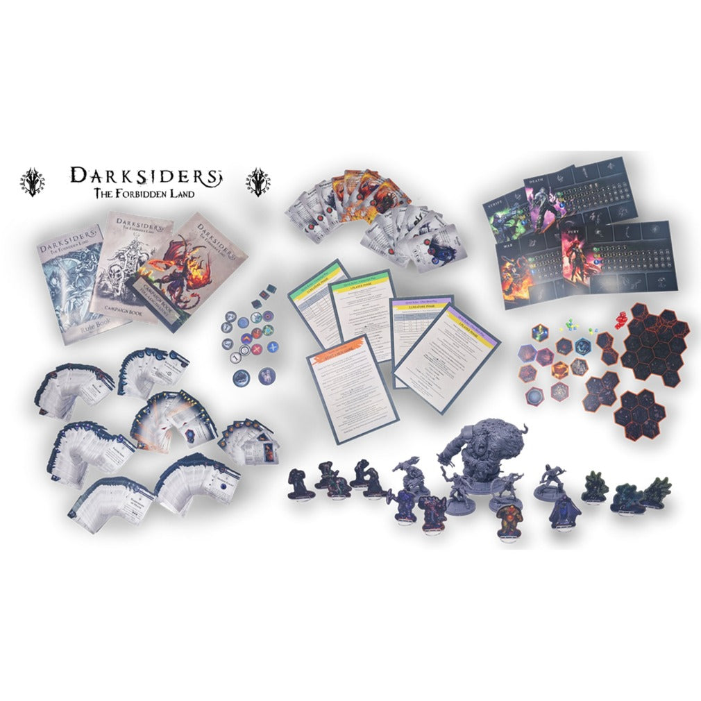 European player network darksiders: the forbidden land bordspel (engels, 1 - 5 spelers, 30 - 60 minuten, vanaf 16 jaar)
