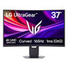 Lg ultragear 37g800a-b 37 4k uhd curved gaming monitor (zwart, 2x hdmi, displayport, usb-a, usb-c, 165hz)