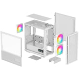 Deepcool ch360 digital mini tower behuizing (wit | 1x usb-a | 1x usb-c | rgb | tempered glass) - afbeelding 11