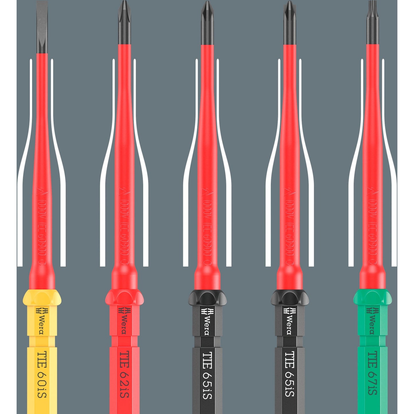 Wera kraftform kompakt vde 17 ra imperial 1 schroevendraaier (rood geel, 17‑delig)