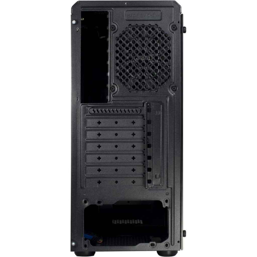 Inter-tech c-3 saphir midi tower behuizing (zwart | 3x usb-a | window)