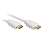 Sharkoon high speed hdmi kabel met ethernet (wit, 1 meter, 4k, verguld) - afbeelding 1