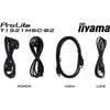 Iiyama prolite t1521msc-b2 15 touchscreen monitor (zwart, hdmi, vga, usb-b)