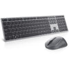 Dell premier multi-device draadloos toetsenbord en draadloze muis - km7321w desktopset (grijs, us lay-out (qwerty), 100%, bluetooth 5.0, dpi:1000 - 4000)