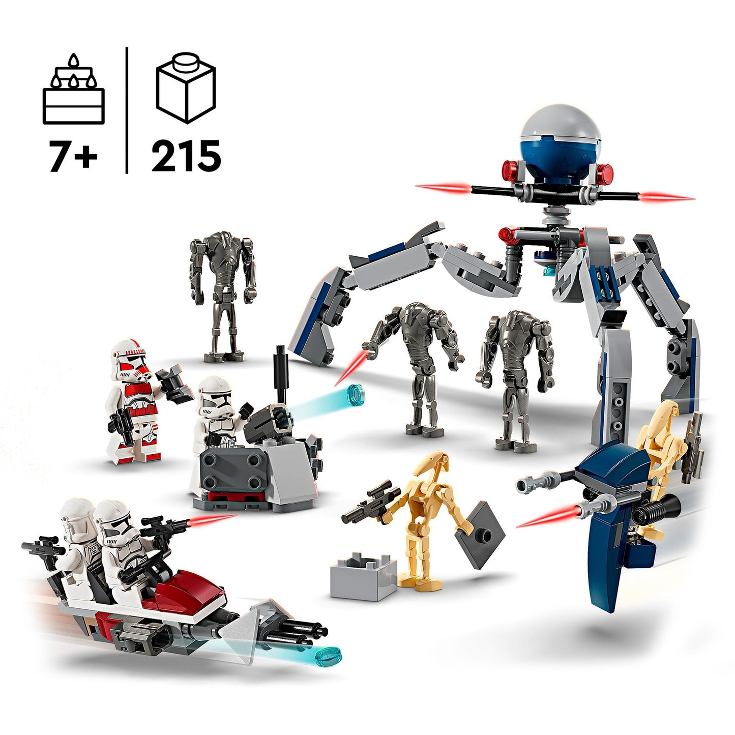 Lego star wars 75372 clone trooper en battle droid battle pack