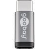 Goobay usb-c > usb micro-b 2.0 adapter (grijs)