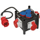 Brennenstuhl compacte rubberen stroomverdeler bsv 3 ls e 16 2 ip44 1 meter stekkerdoos (zwart, 3x geaard, 3x cee)