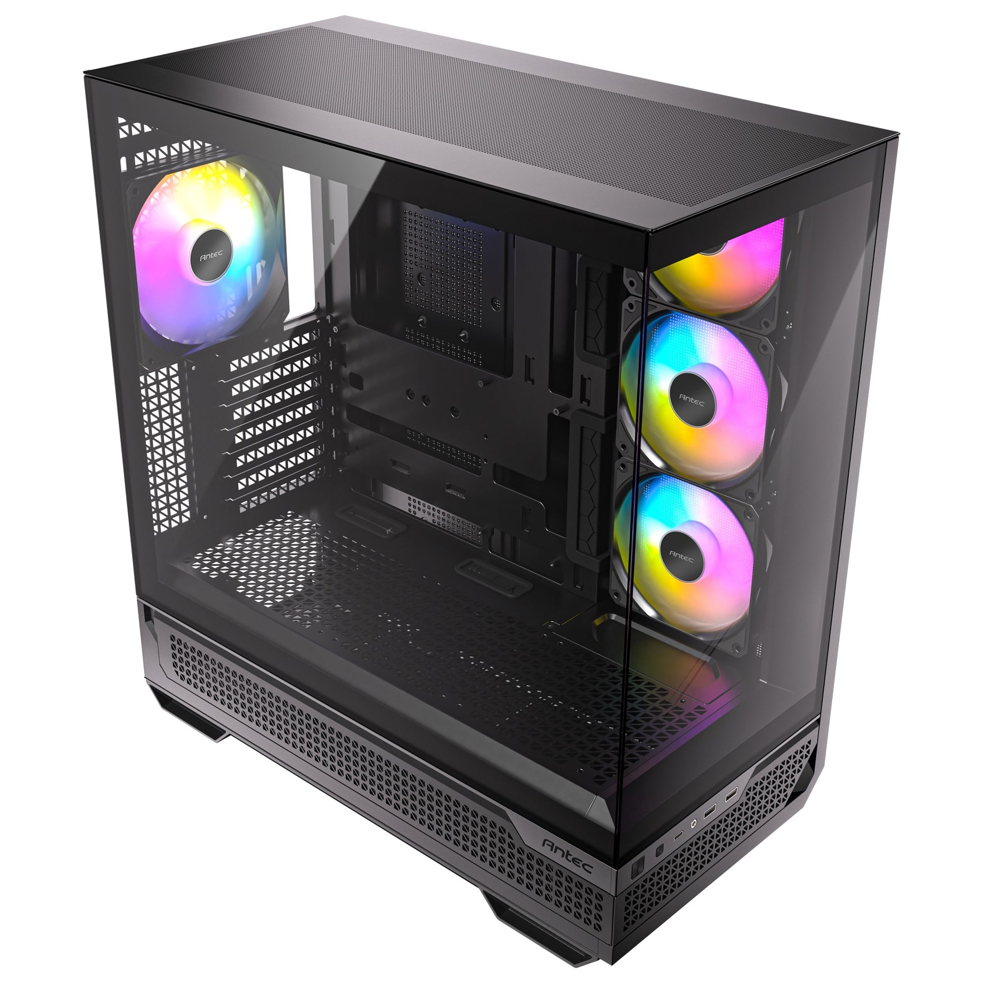 Antec c7 argb midi tower behuizing (zwart | 2x usb-a | 1x usb-c | tempered glass)