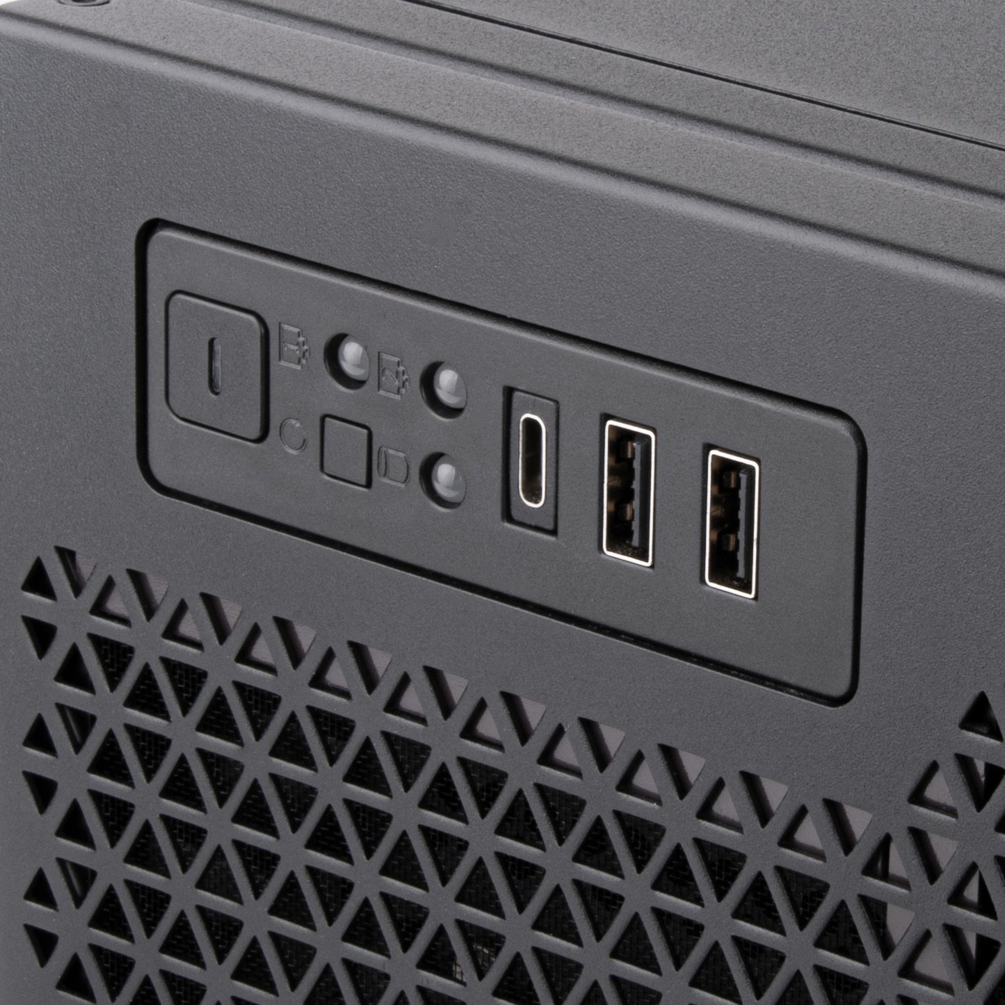 Silverstone rm52 server behuizing (zwart | 2x usb-a | 1x usb-c)