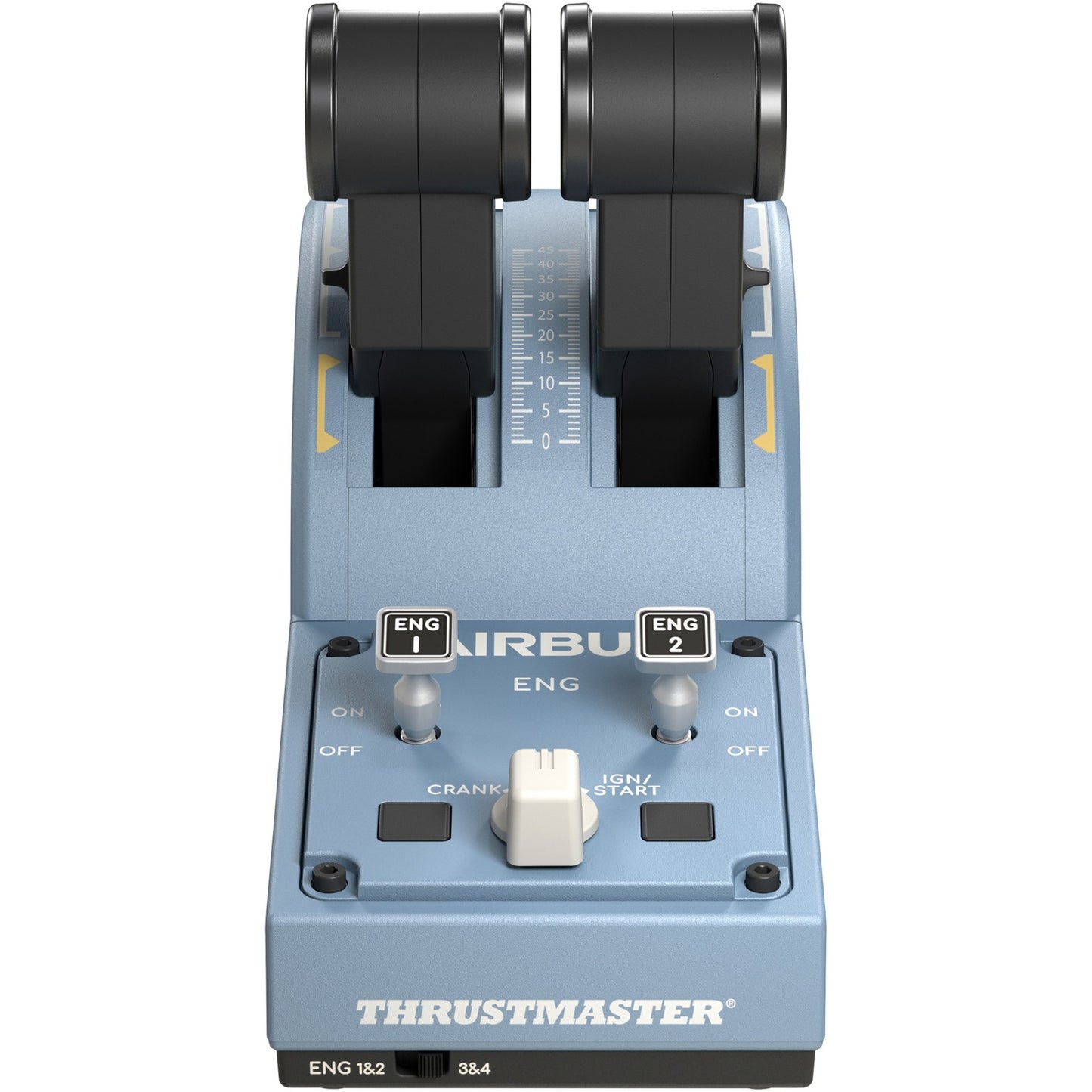 Thrustmaster tca quadrant airbus edition gaming gasregelaar (blauwgrijs zwart, pc)