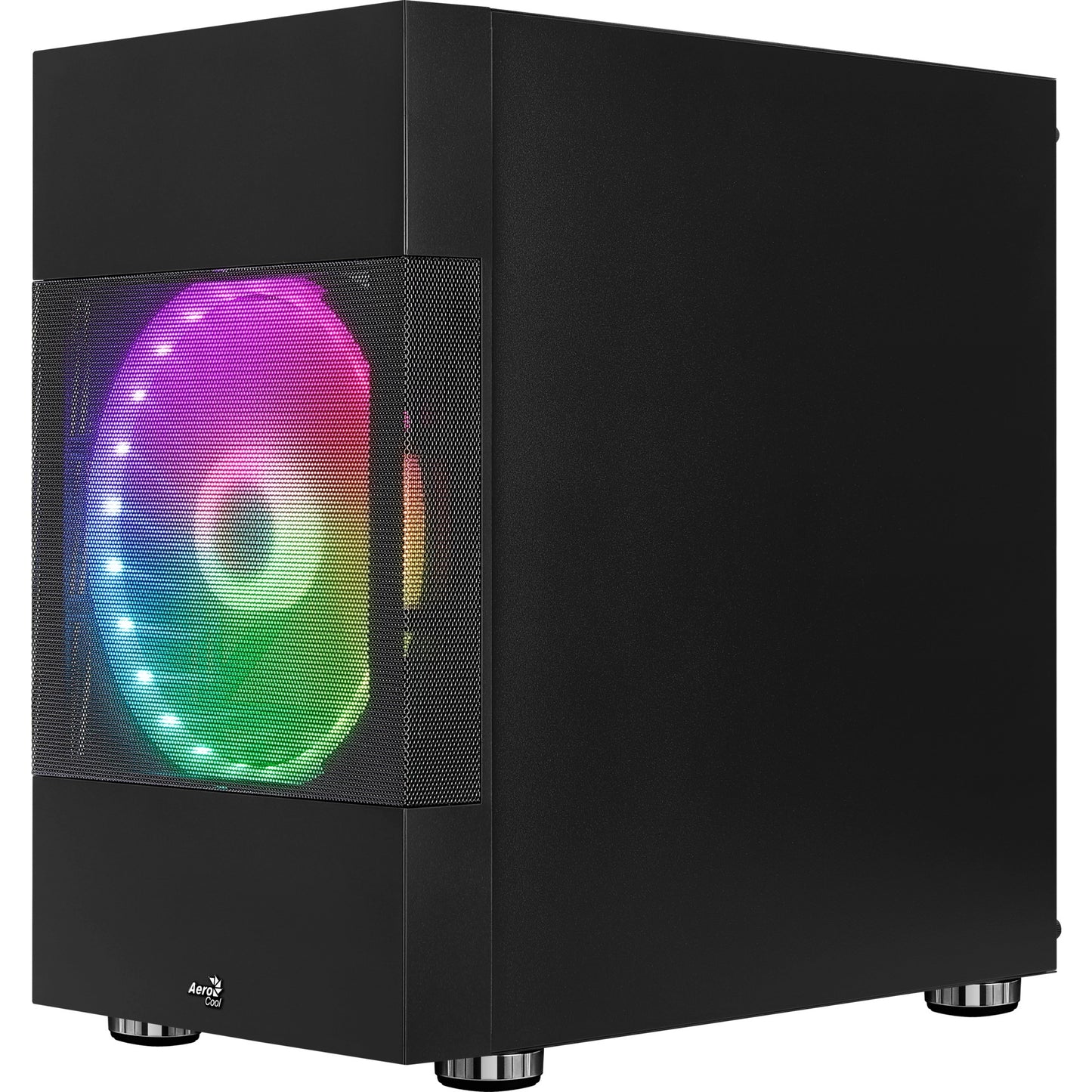 Aerocool atomic v2 mini tower behuizing (zwart | 2x usb-a | window)