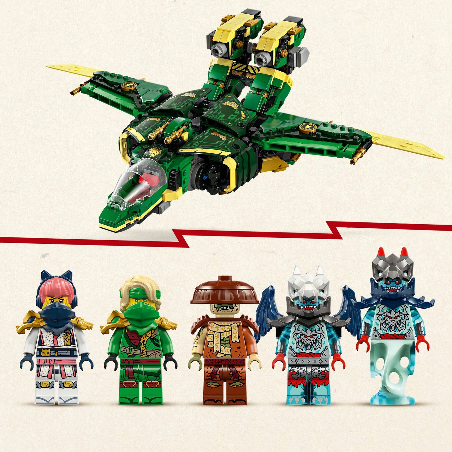 Lego ninjago - lloyds vliegtuigmecha constructiespeelgoed (71845)