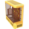 Thermaltake view 600 tg butter caramel big tower behuizing (geel | 2x usb-a | 1x usb-c | tempered glass)