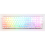 Ducky one 3 aura white rgb mechanisch toetsenbord (wit, us lay-out (qwerty), cherry mx speed silver, 100%, abs double shot, hot swap) - afbeelding 1