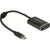Delock usb-c (male) > hdmi (female) adapter (donkergrijs, 0,2 meter, 4k 60hz)