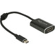 Delock usb-c (male) > hdmi (female) adapter (donkergrijs, 0,2 meter, 4k 60hz)