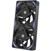 Nzxt f240x rgb case fans (zwart, 2 stuks, 240 x 120 x 30 mm, pwm)