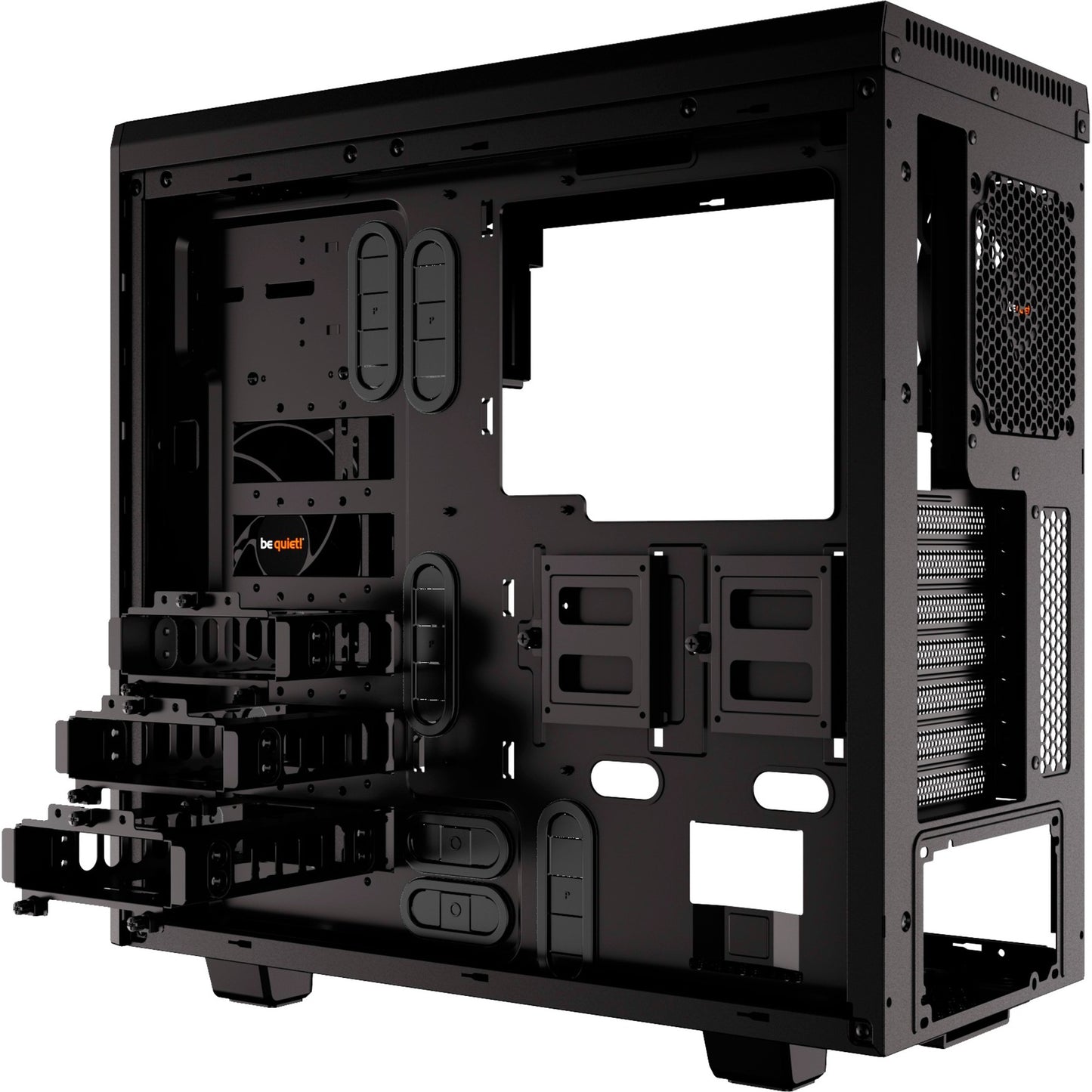 Be quiet! pure base 600 window midi tower behuizing (zwart | 2x usb-a | tempered glass)