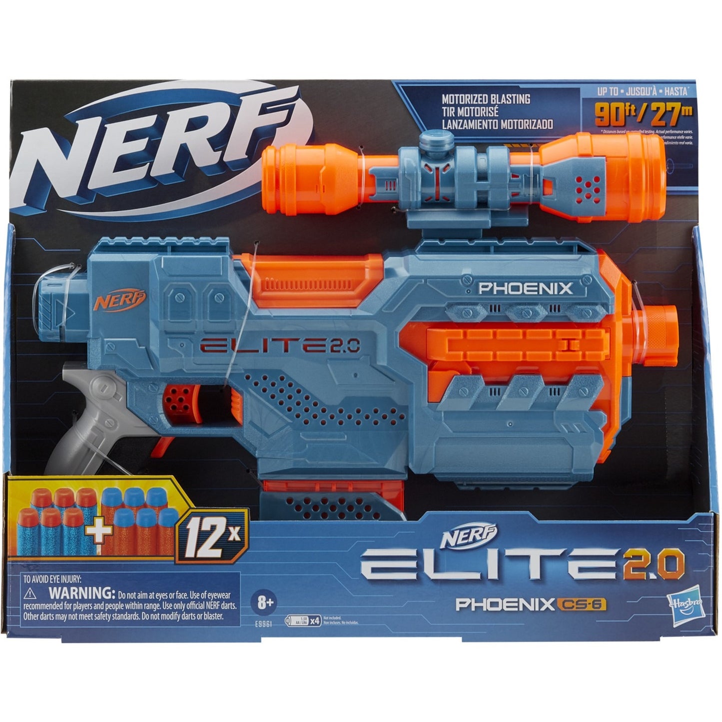 Hasbro nerf elite 2.0 phoenix cs-6 nerf-gun