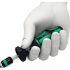 Wera serie 7400 kraftform instelbare momentschroevendraaier draaimomentsleutel (zwart groen, 0.3 tot 1.2 nm, met rapidaptor snelwisselhouder)