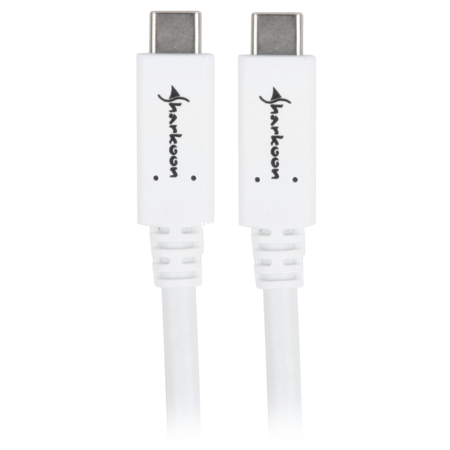 Sharkoon usb-c 3.2 > usb-c kabel (wit, 1 meter)