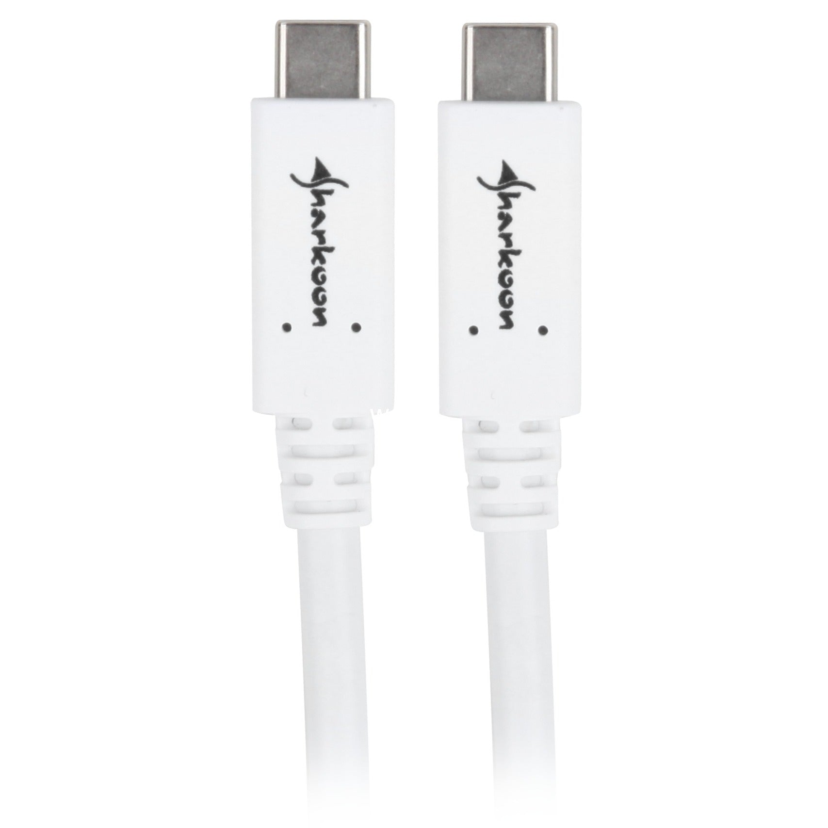 Sharkoon usb-c 3.2 > usb-c kabel (wit, 1 meter)