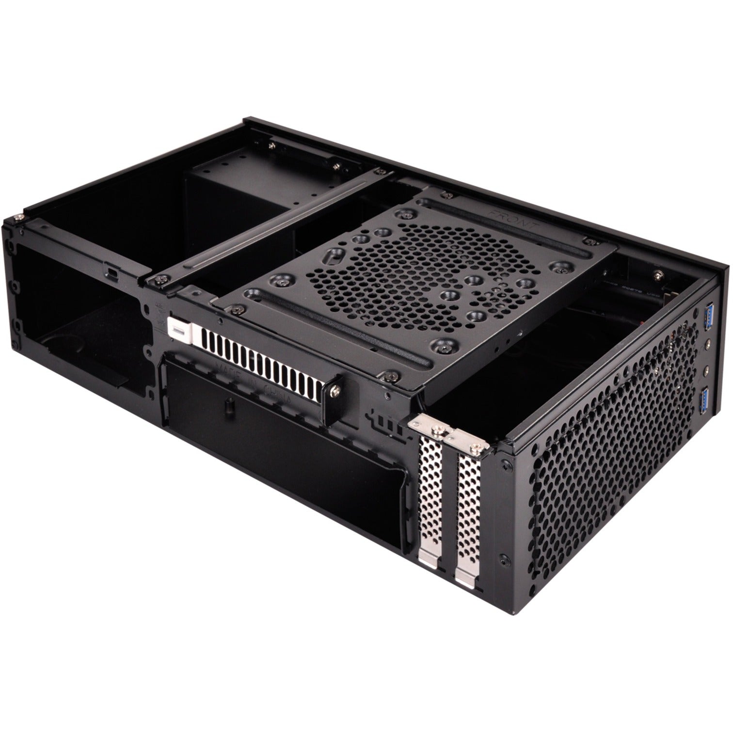 Silverstone sst-ml09b htpc behuizing (zwart | 2x usb-a)
