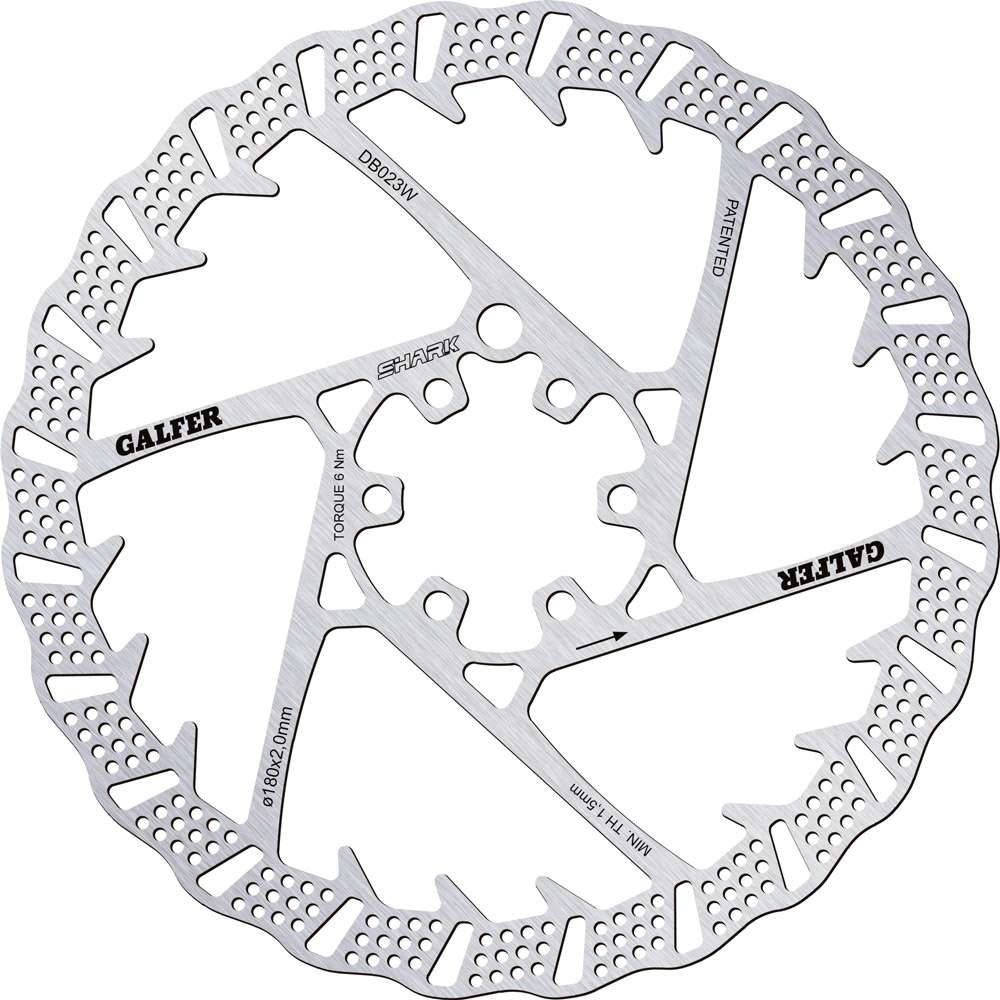 Galfer bike shark® mtb 6-bolt brake disc