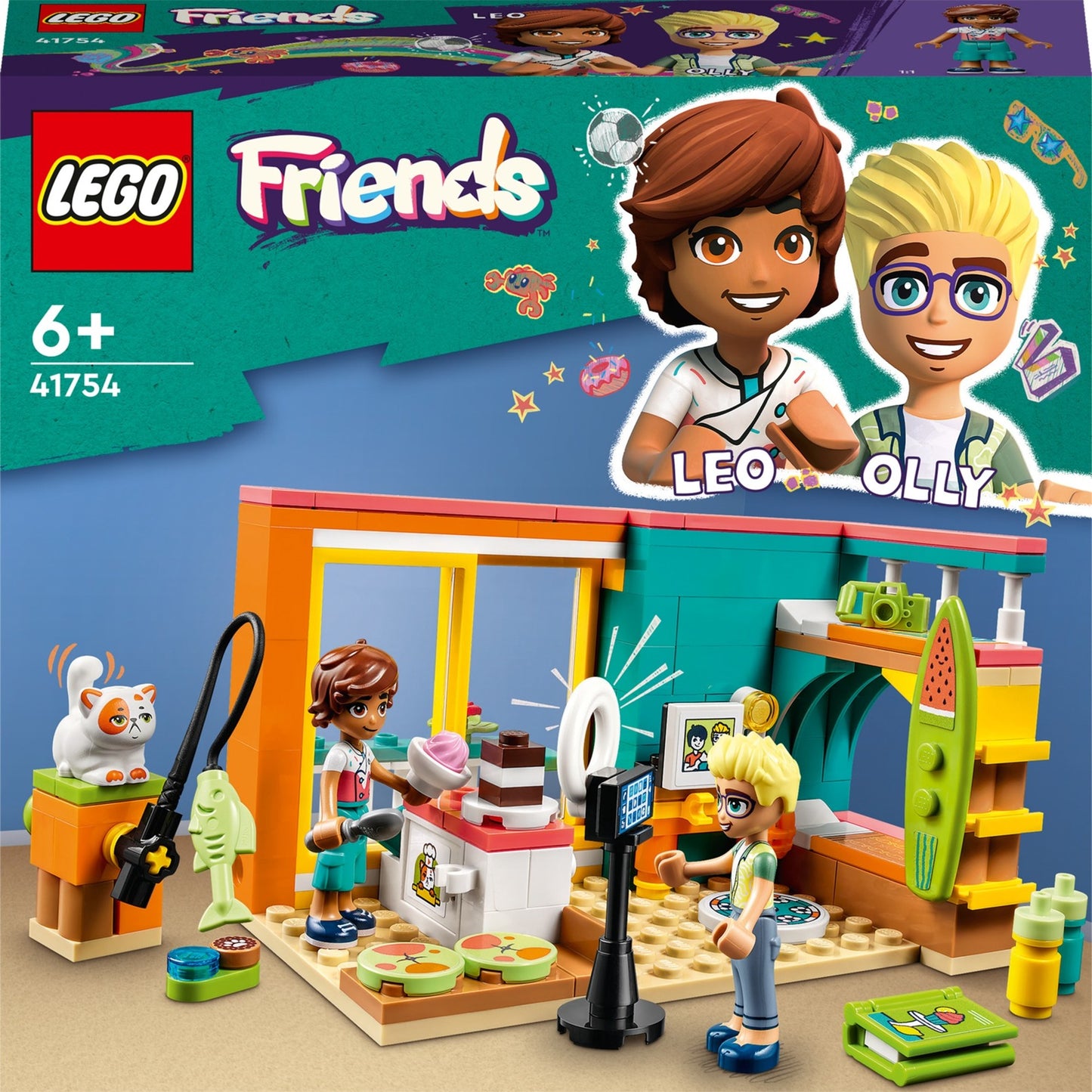 Lego friends - leo’s kamer constructiespeelgoed (41754)