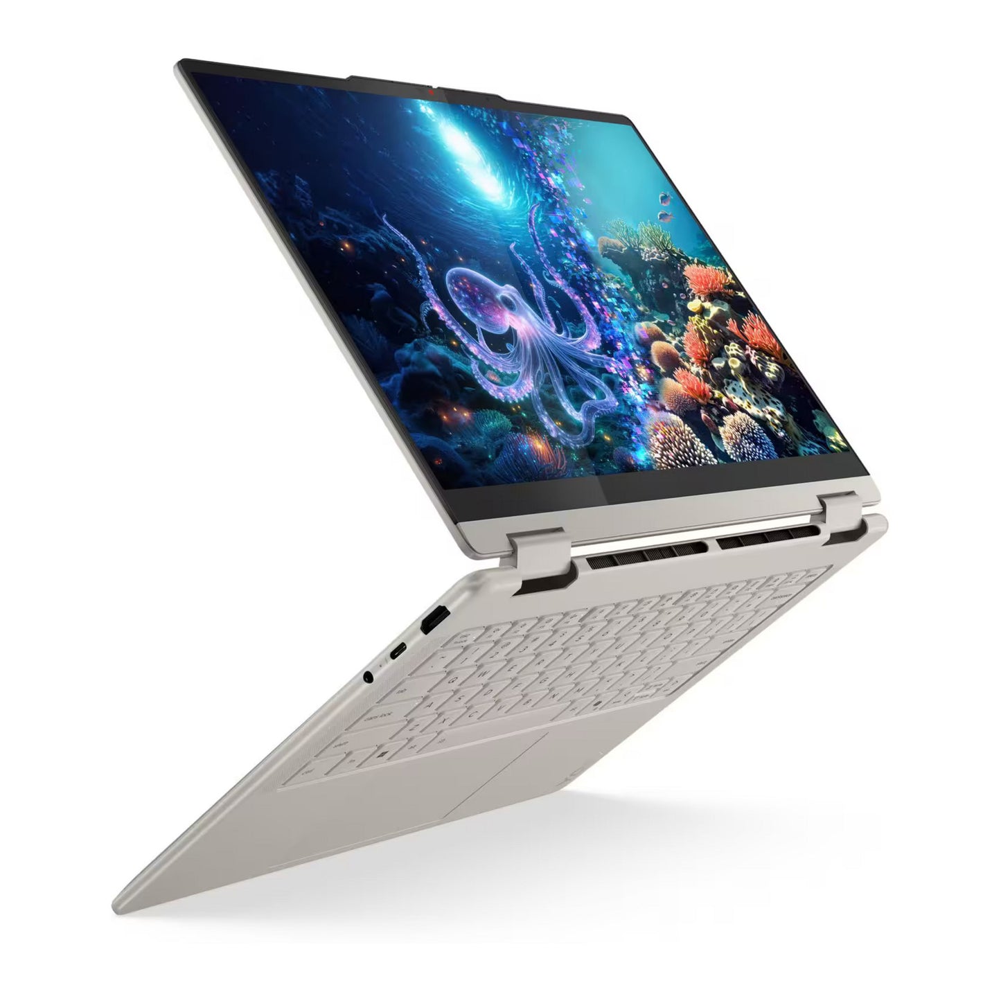 Lenovo yoga 7 2-in-1 14ill10 (83jq00fvmh) 14 copilot+ laptop (hoogglans wit | core ultra 5 226v | intel arc graphics 130v | 16 gb | 512 gb ssd | touch)