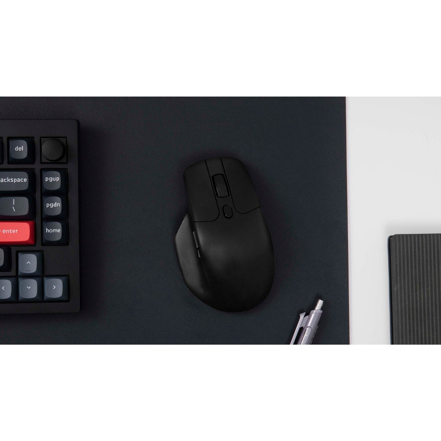 Keychron m6-a1 wireless mouse (zwart, 100 - 26.000 dpi, usb-c bluetooth 5.1 2.4 ghz)
