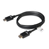 Club 3d ultra high speed hdmi 2.1 gecertificeerde kabel male-male (zwart, 2 meter, 4k 120hz, 8k 60hz, 48gbps)